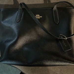 Black Coach tote bag